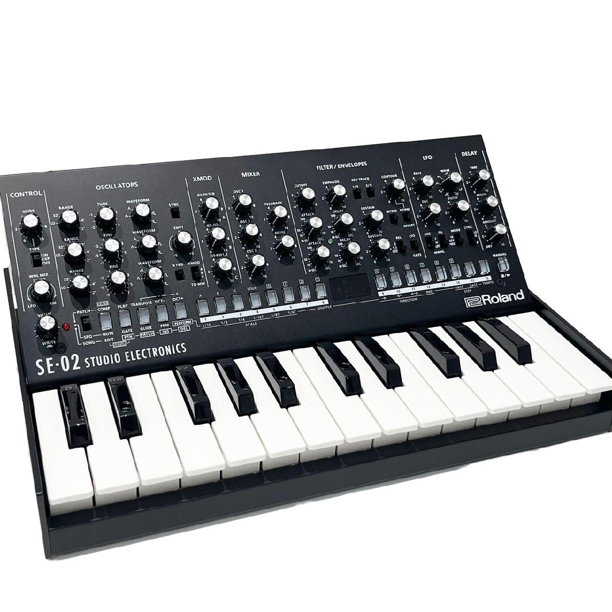Roland ローランド シンセサイザー 専用キーボード SE-02 K-25M セット 鍵盤 アナログシンセ 動作確認済 付属品有り 【極美品】 U32K567