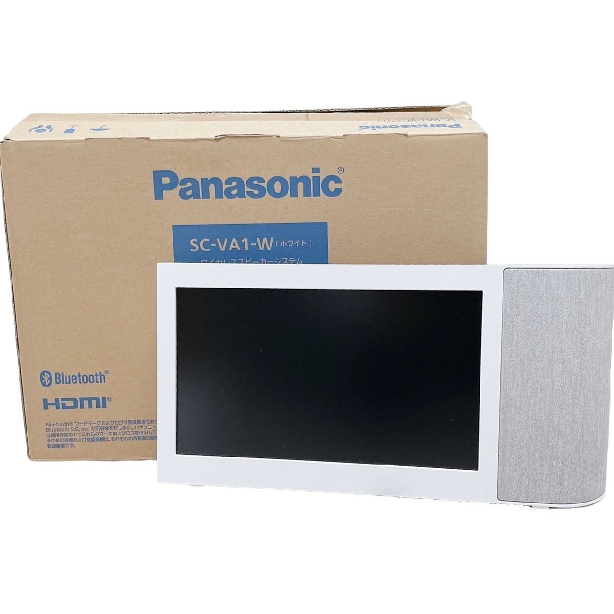 Panasonic パナソニック モニター付き ミニコンポ ワイヤレススピーカーシステム SC-VA1-W 2019年製 ホワイト 【未使用保管品】 U33K138