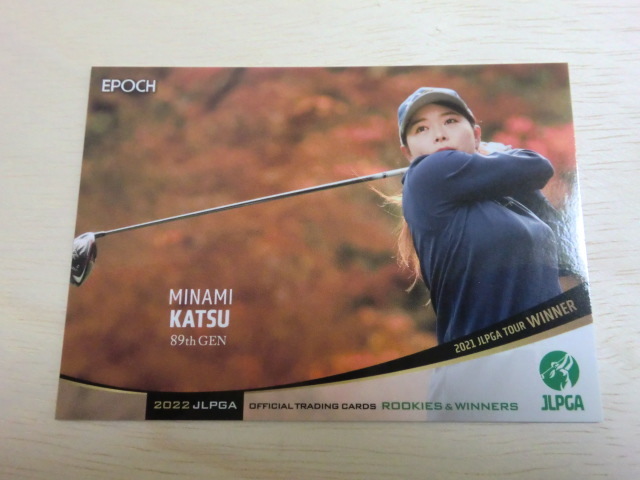 EPOCH 2022 JLPGA　No.7　勝みなみ　女子ゴルフ　OFFICIAL TRADING CARDS_画像1