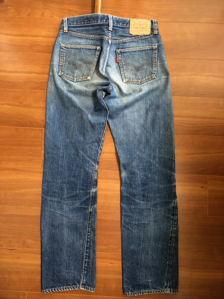 70's Levi's 501 66 前期 w30 トップボタン裏6 シングルステッチ 赤耳