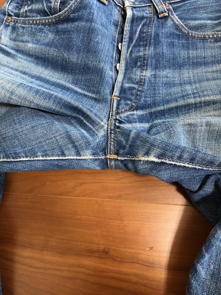 70's Levi's リーバイス 501 66 前期 w30 トップボタン裏6 シングルステッチ 赤耳 リーバイス デニム パンツ ヴィンテージ ベルベルジン_画像8