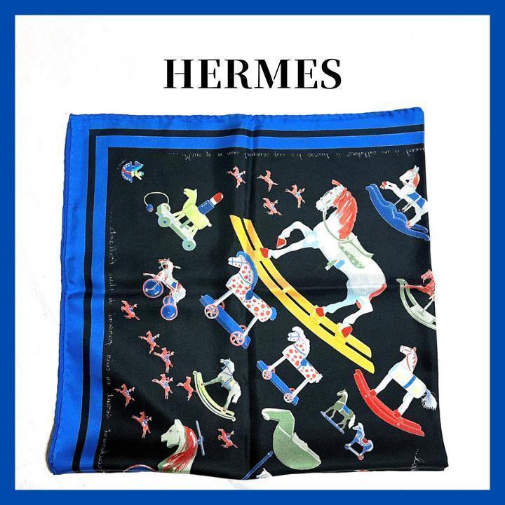 最安値 エルメスカレ90Raconte moi Le DU Cheval スカーフ PRINTEMPS