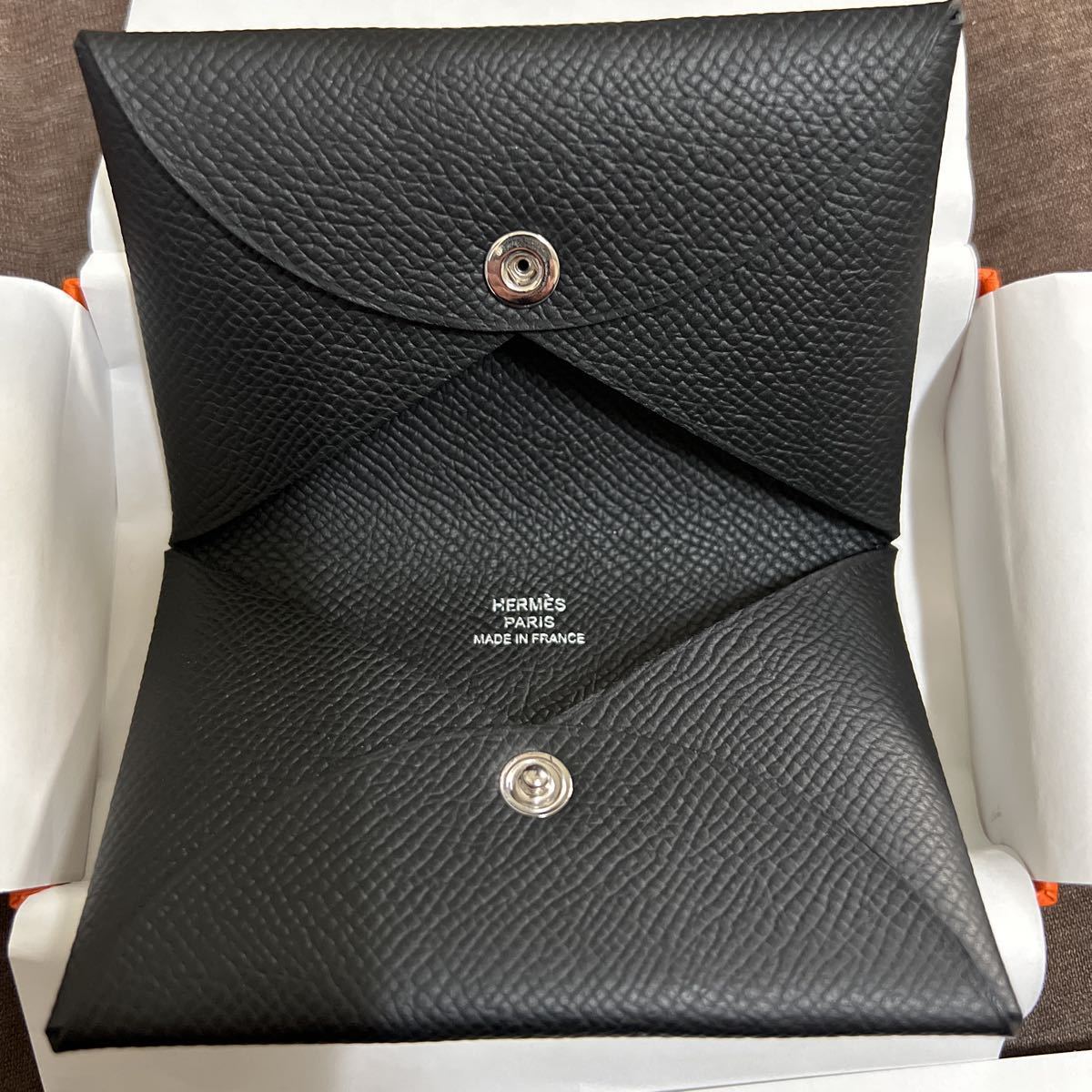 新品未使用 送料無料 HERMES エルメス カルヴィ ブラック コインケース