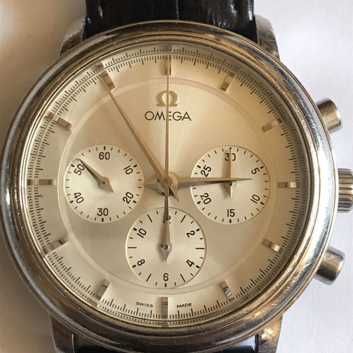 クロノグラ 稼働 良品 オメガ OMEGA デビル デヴィル プレステージ