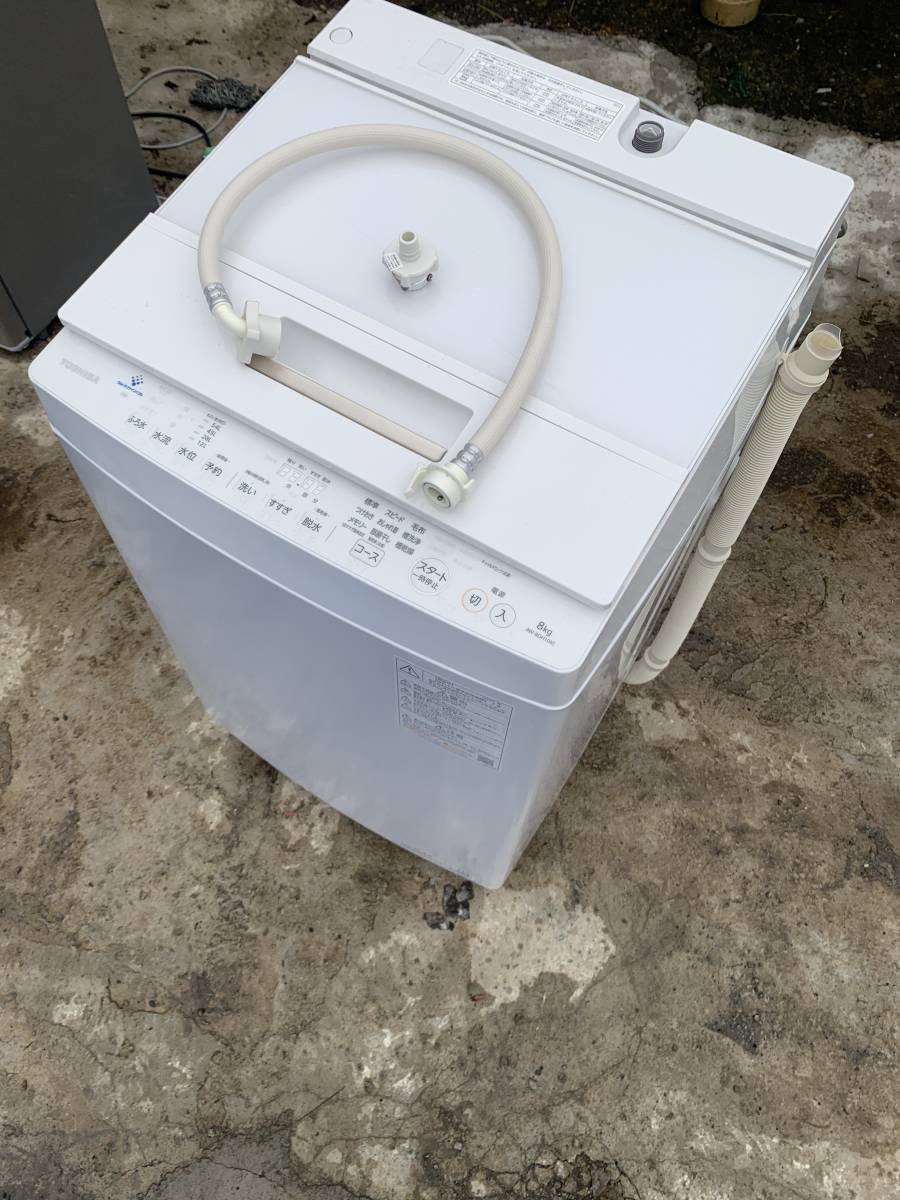 非常に高い品質 ☆東芝　ZABOON 225 NO 1抗菌ウルトラファイン　2021年製 全自動洗濯機　AWー8DH 8kg 5kg以上