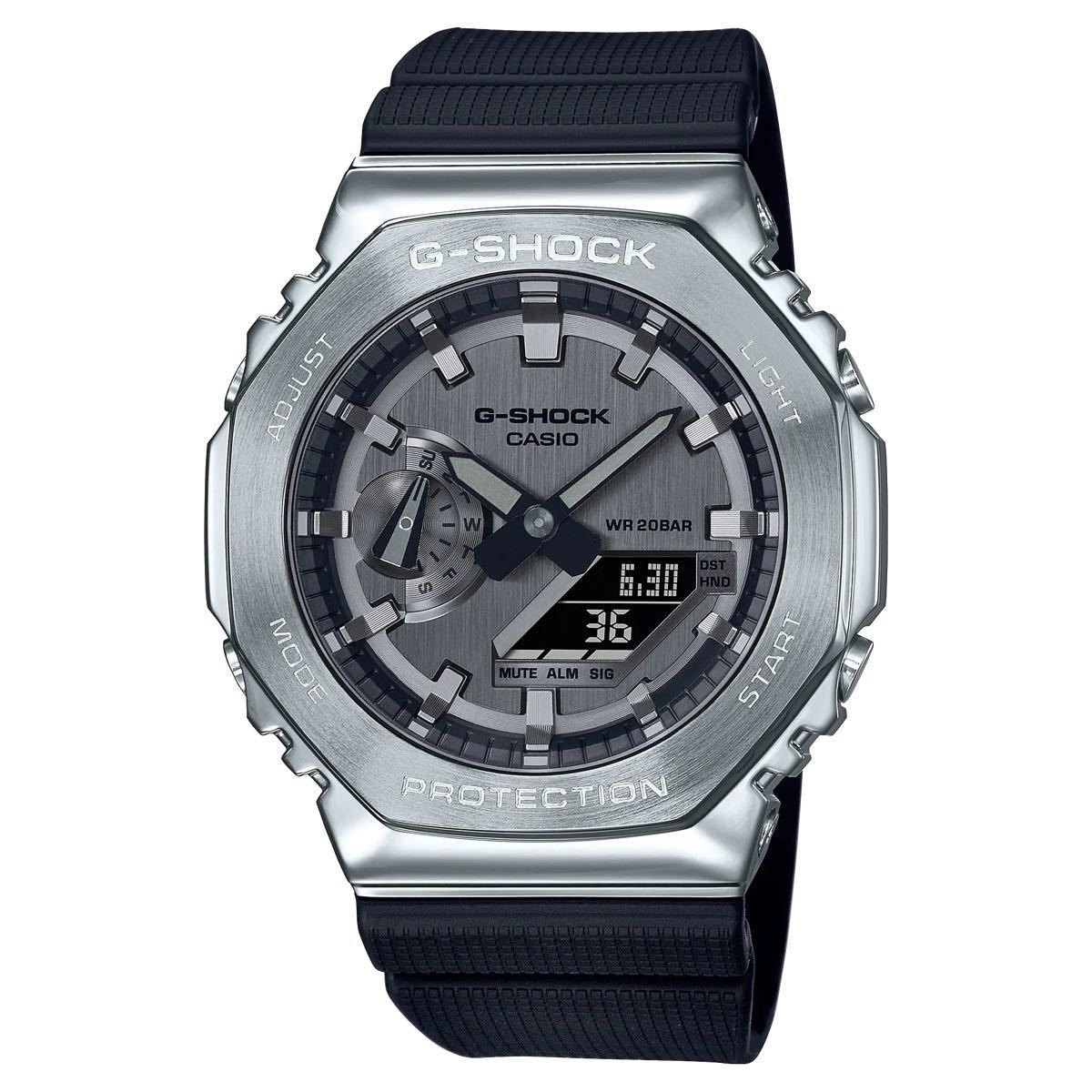 新品 タグ付き CASIO G-SHOCK GM-2100-1AJF メタル 時計 腕時計