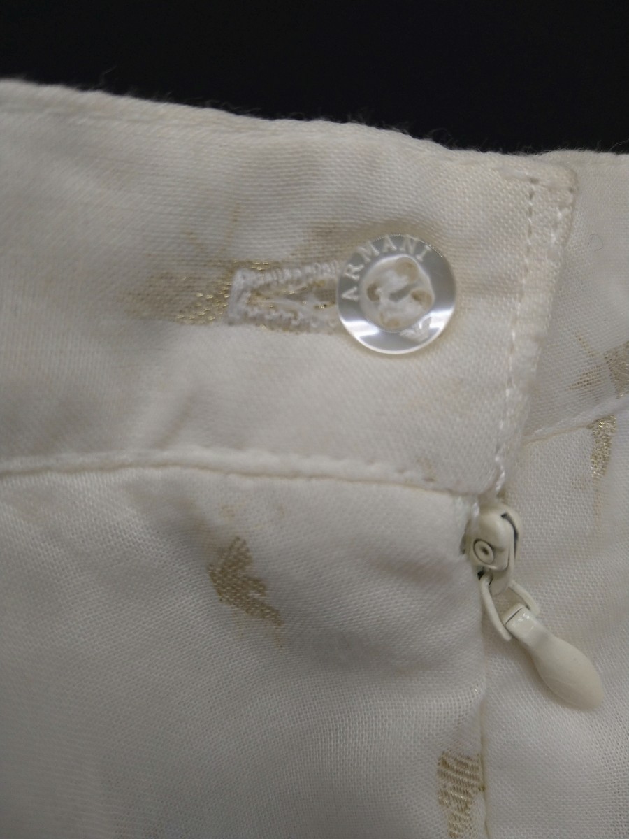 未使用　タグ付　ARMANI JUNIOR　アルマーニジュニア　女の子　キッズ　スカート　12A (154cm) ミニスカート　ホワイト　白　_画像6