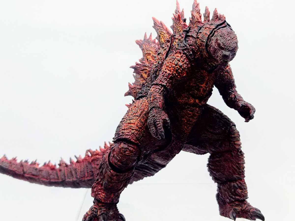 メール便無料】 箱なし モンスターアーツ リペイント バーニングゴジラ