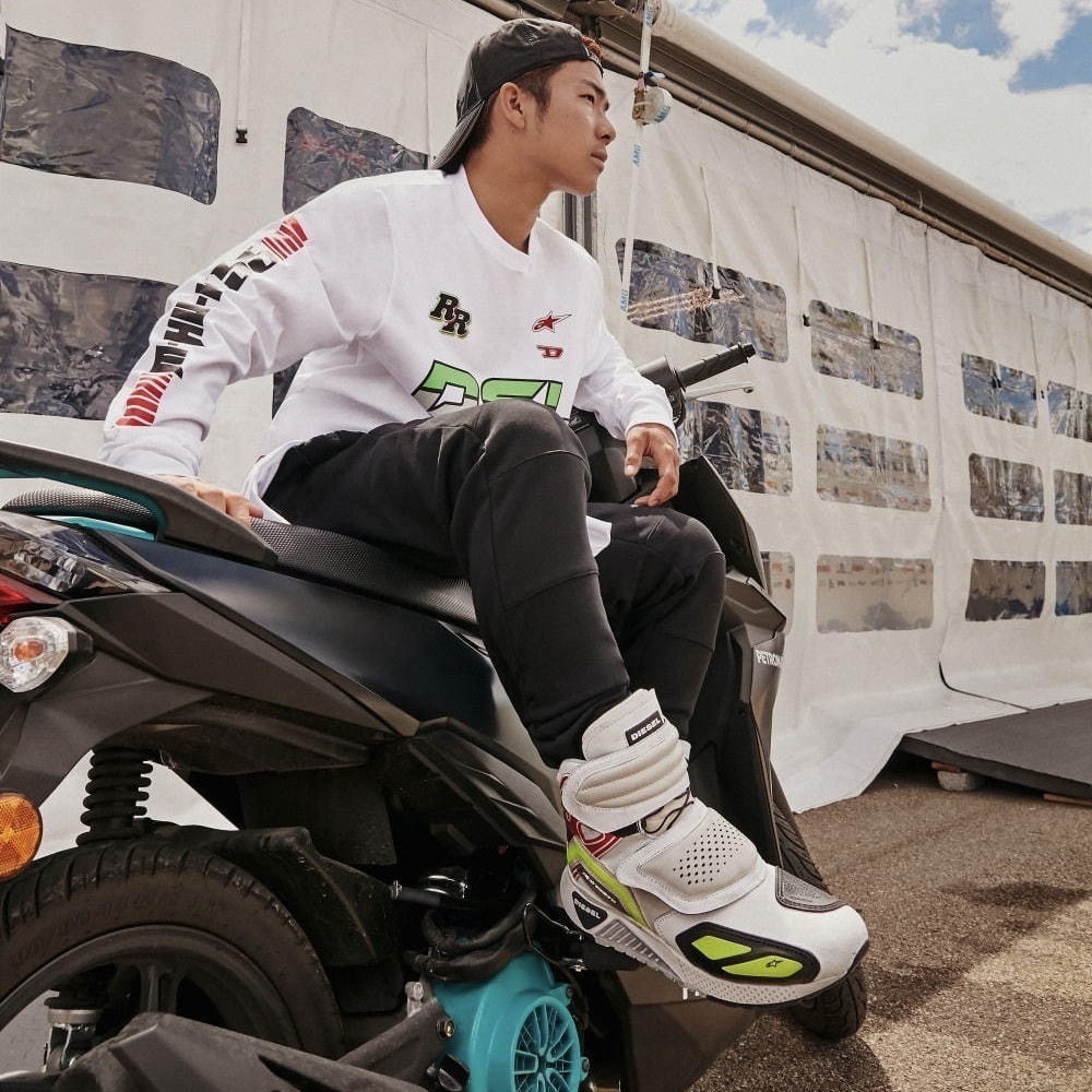 DIESEL alpinestars 長袖 Tシャツ M コラボ 別注 限定 ディーゼル アルパインスターズ