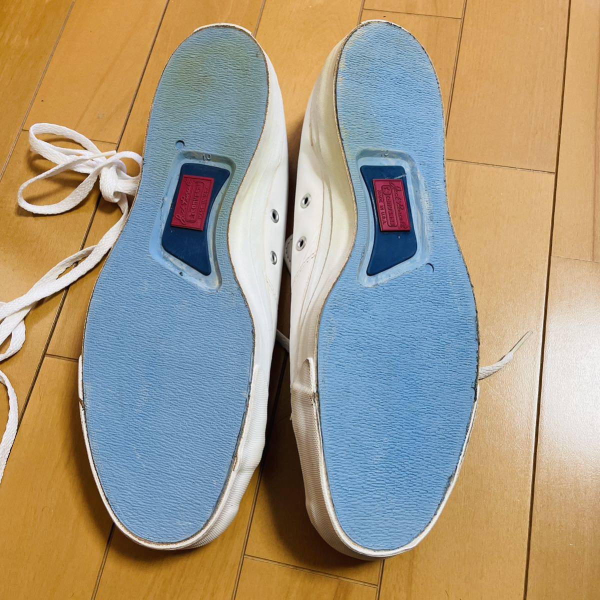 90s デッドストック コンバース ジャックパーセル レザー 10 白 usa製