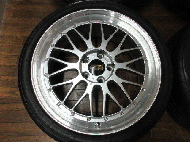 【送料無料・税込み】BBS LM 19in8.5J+43 5穴PCD114.3 BS ポテンザ S001 245/35R19 IS インプレッサ スカイライン 他_画像5