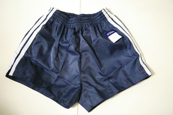 Yahoo!オークション - 体操服 ナイロン短パン 濃紺×白二本線 M Yahoo!オークション - 体操服 ナイロン短パン 濃紺×白二本線 M