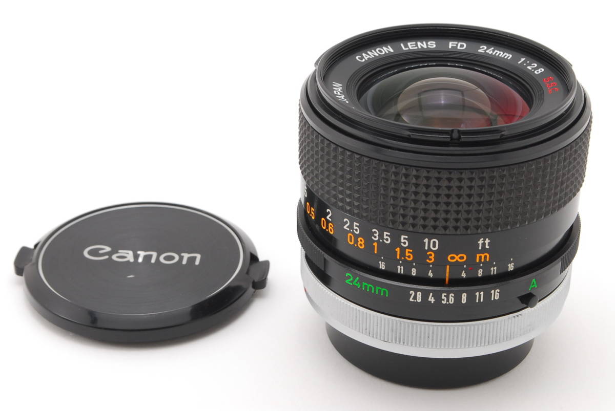 送料無料】 Canon FD 24mm f2.8 S.C.C. 動作も写りもOKです。概ね