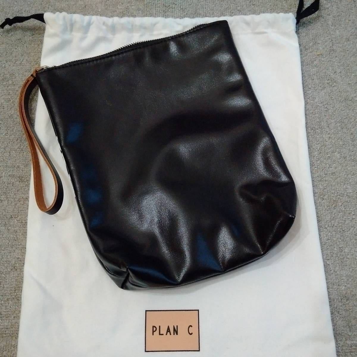 超美品 【PLAN C プランシー】 BLACK クラッチバッグ ブランド専用保存