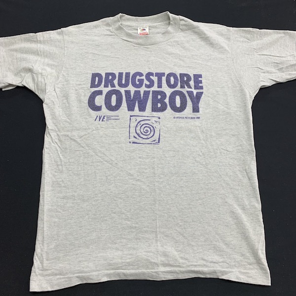 1 иен старт!DRUGSTORE COWBOY футболка 90s USA Vintage drug магазин kau Boy Burroughs свекла nik фильм T Movie T