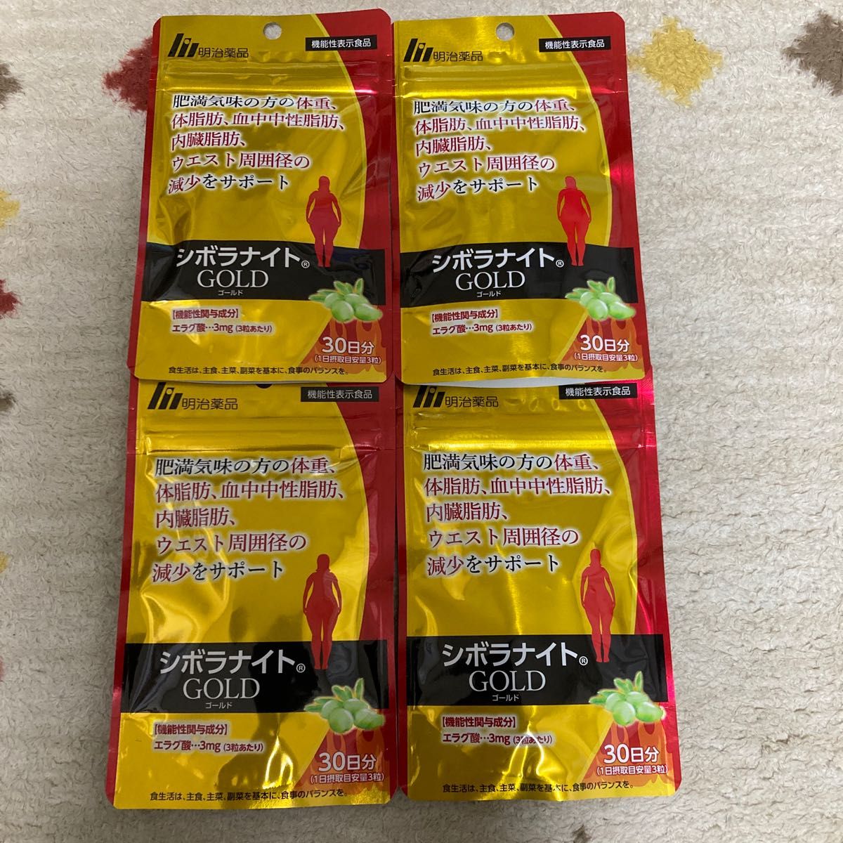 超目玉枠】 □明治薬品 シボラナイトgold GOLD 90粒 30日分×4袋 ...