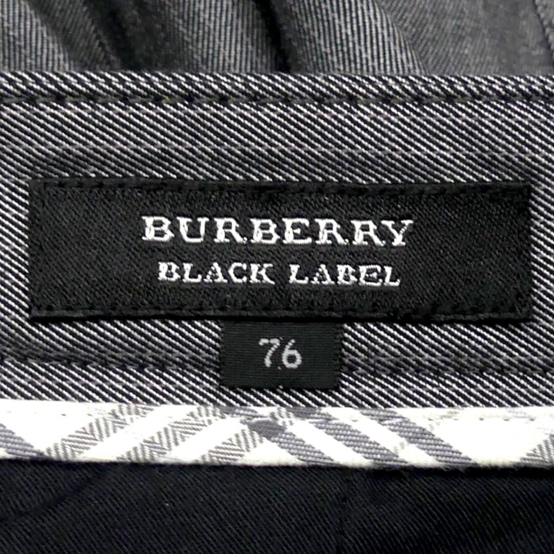 即決★BURBERRY BLACK LABE★W32位 カーゴパンツ 廃盤 バーバリーブラックレーベル メンズ 76 グレー 三陽商会 ナイト刺繍