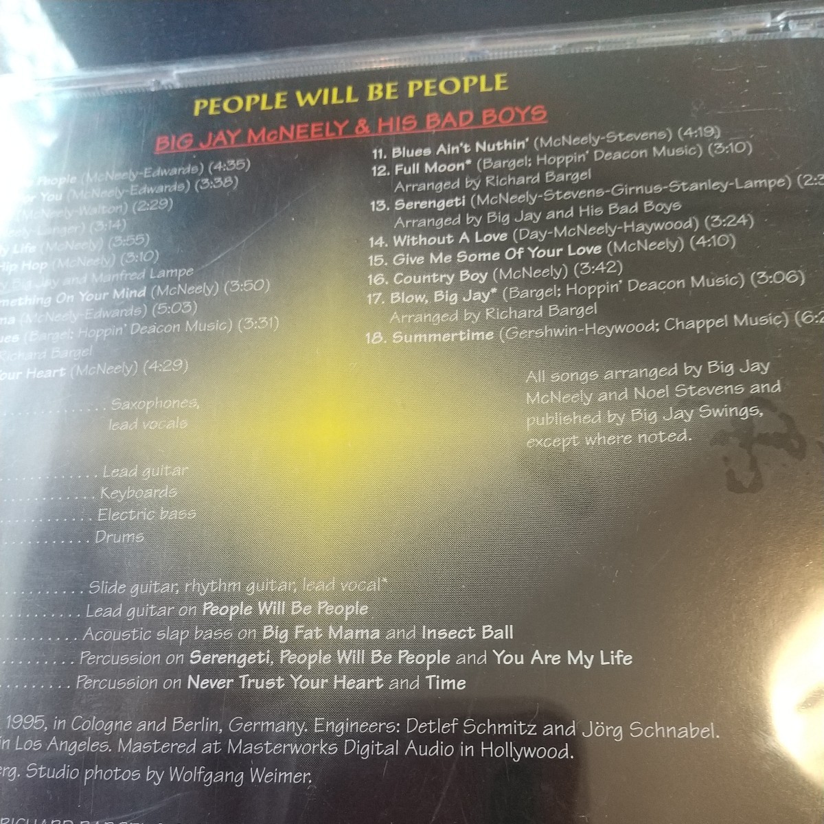Big Jay Mcneely ビッグ・ジェイ・マクニーリー People Will Be People 廃盤 名盤 美品_画像2