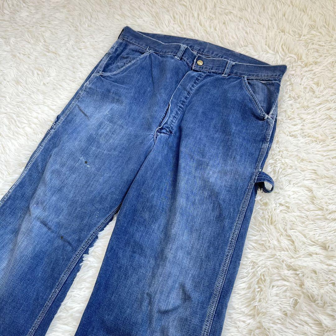 デニムショールカラー Vintage 【50s〜60s】HERCULES/ヘラクレス デニム 40s ペインター パンツ 青
