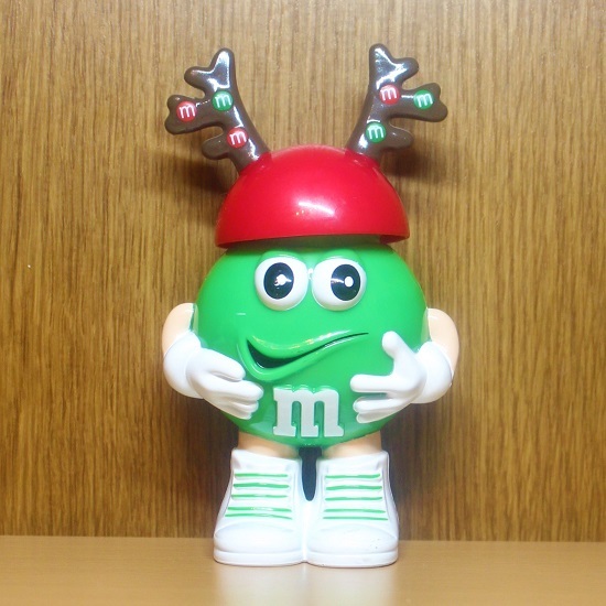  M and M z figure green Christmas reindeer pattern m&m m&m*s Ad ba Thai Gin g chocolate Ame toy mi-ru toy 