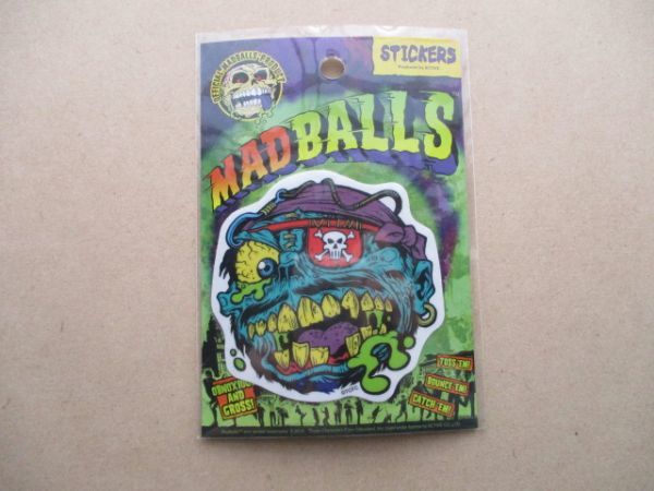 マッドボールズ ステッカーOFFICIAL MADBALLS PRODUCT/海賊シールStickerホラーTCFCモンスターACTIVEマッドボール怪物ゾンビ S93_画像1