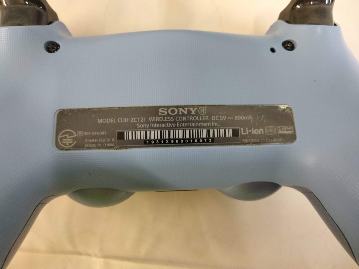 FG788 【動作可能】純正ps4コントローラー (チタンブルー) SONY CUH-ZCT2J 28 送料無料_画像5