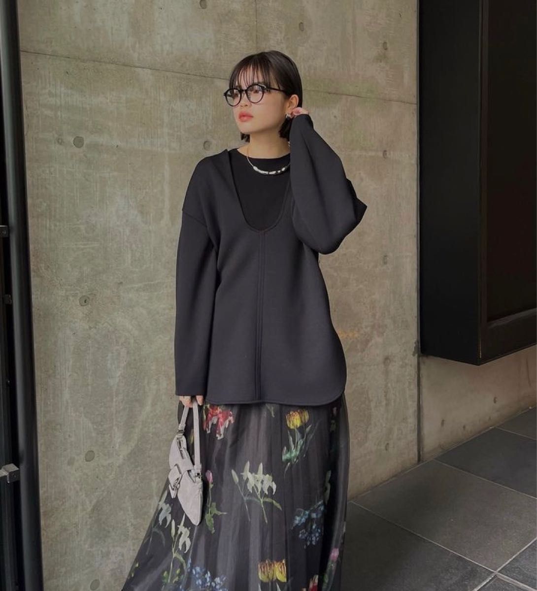SOFIA ORGANZA LAYERED SKIRT S ブラック 売筋 - elephantvillage.in