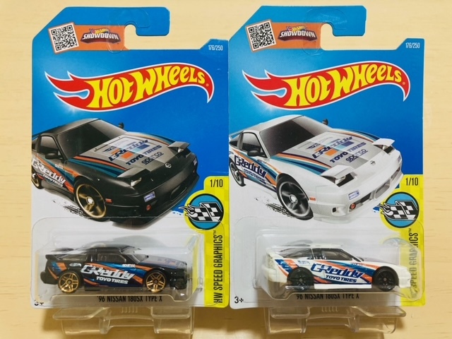 HOTWHEELS '96 NISSAN 180SX TYPE X TRUST GReddy RPS13 日産 ニッサン ワンエイティ タイプエックス トラスト グレッディ 2台 2色_画像1