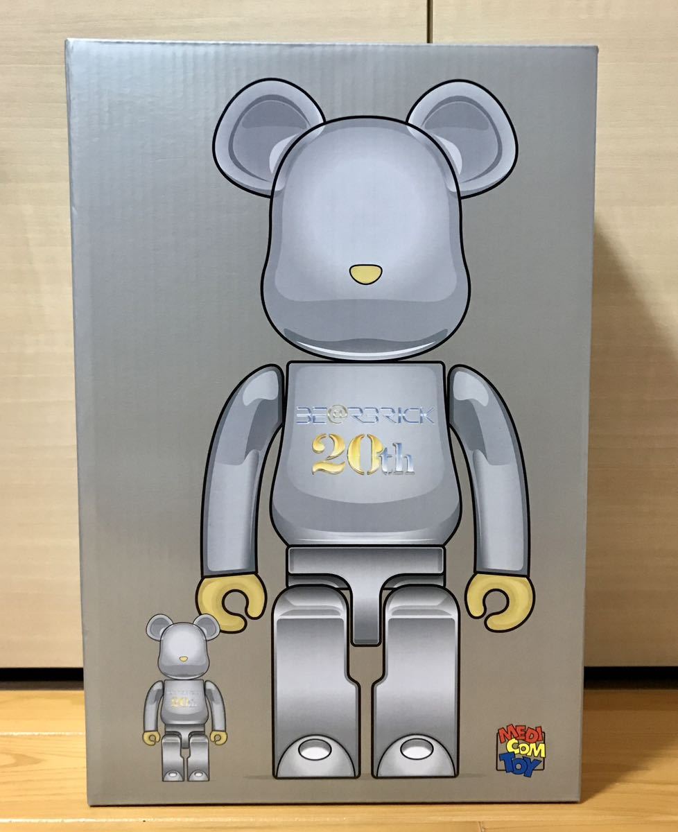 BE@RBRICK 20th Anniversary Model 100％ ＆ 400％ MEDICOM TOY ベアブリック メディコムトイ 20周年記念_画像1