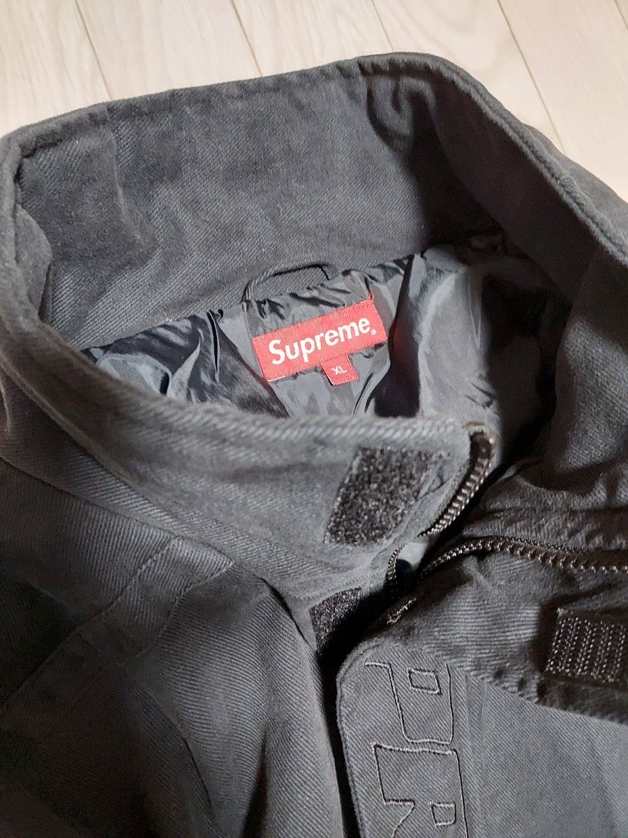Supreme Brushed twill zip jacket 黒 XL(US) 大きいサイズ Supreme Brushed twill zip jacket 黒 XL(US) 大きいサイズ