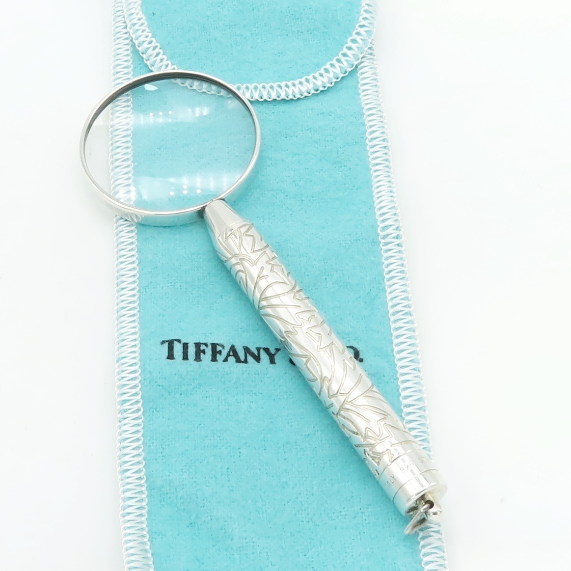 極希少 美品 Tiffany&Co. ティファニー シルバー ルーペ SV925 拡大鏡 トップ AA253_画像3