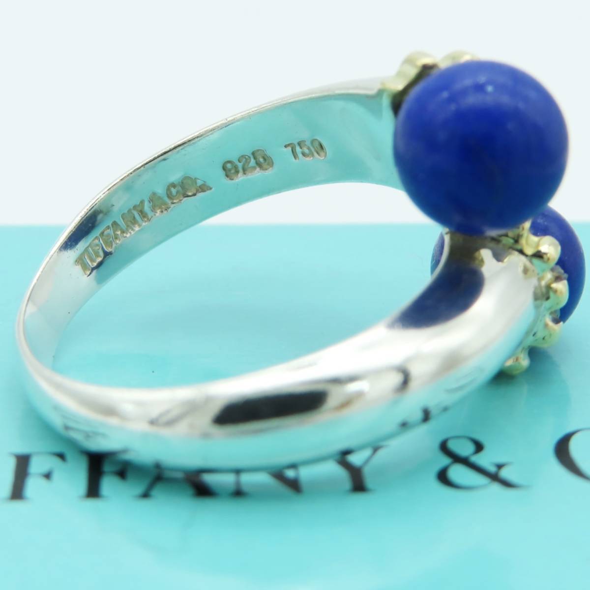 極希少 美品 Tiffany&Co. ティファニー ラピズラズリ シルバー