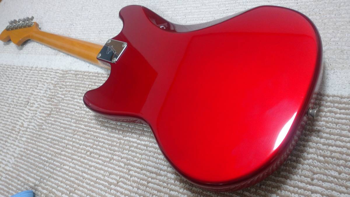【1円スタート!】Fender Japan MUSTANG MG69/MH CAR キャンディーアップルレッド Uシリアル 1995～1996年 フジゲン製 の画像3