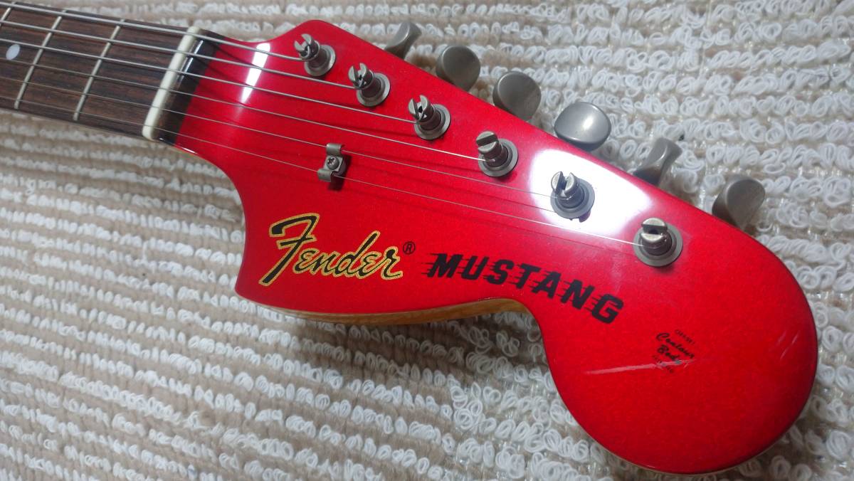 【1円スタート!】Fender Japan MUSTANG MG69/MH CAR キャンディーアップルレッド Uシリアル 1995～1996年 フジゲン製 の画像4
