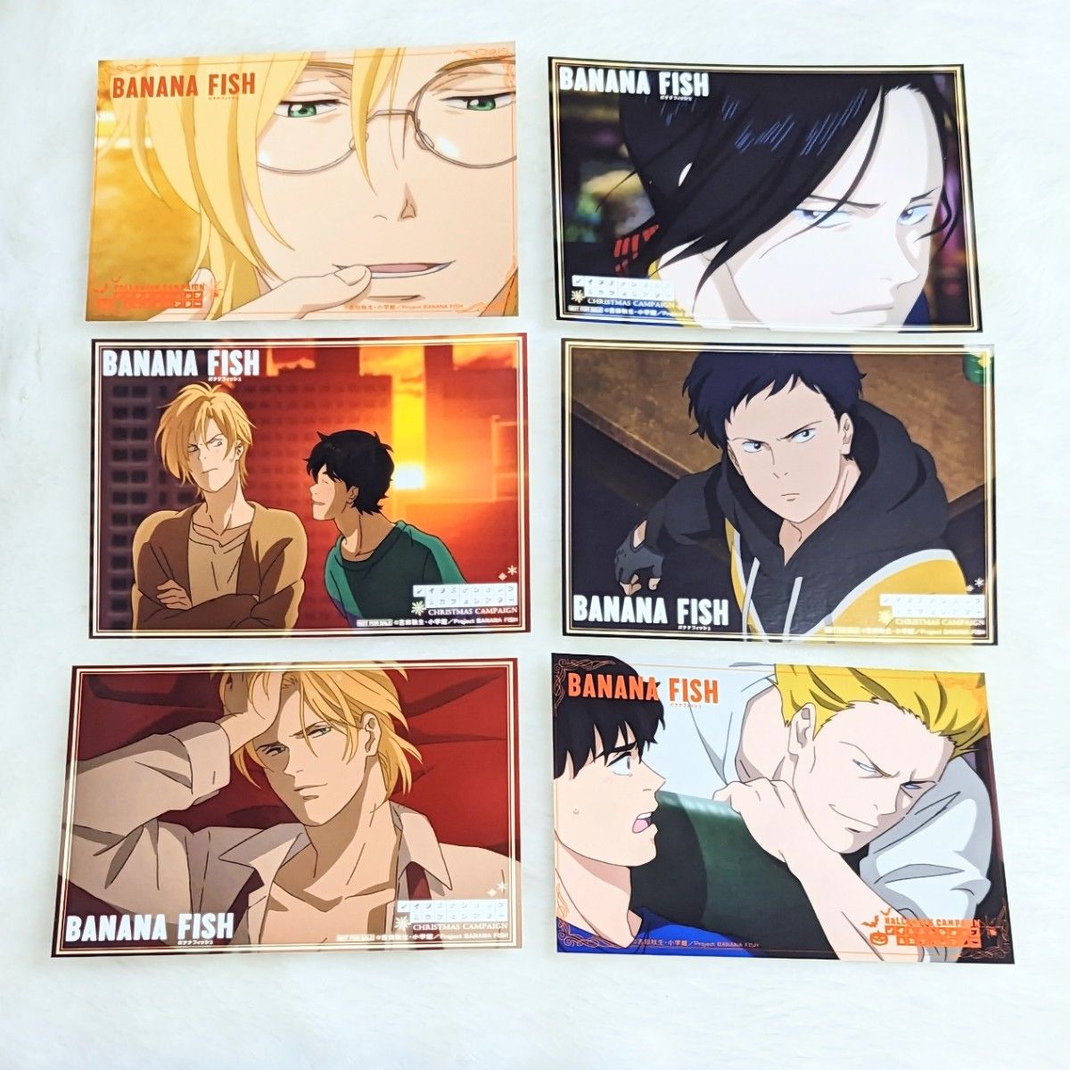 BANANA FISH バナナフィッシュ ブロマイド アッシュ 英二　シン ユエルン オーサー