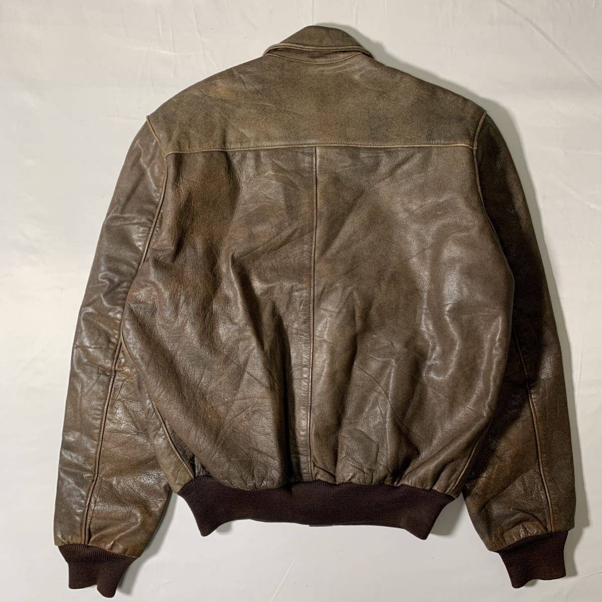 最終値下げ 古着 70s〜80s A-2フライトジャケット SCOVILL 本革 usa製