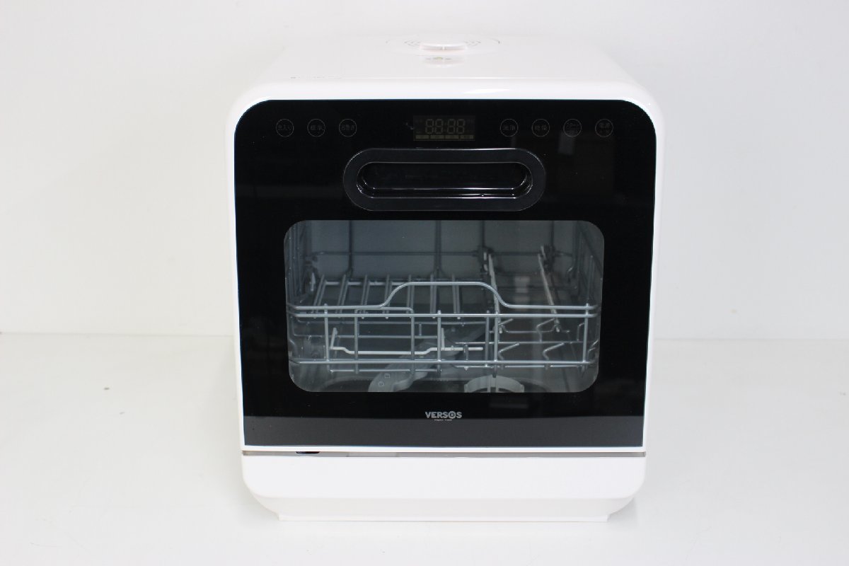 ベルソス(VERSOS) 食器洗い乾燥機 工事不要 タンク式食洗機 液晶表示 IS-DW100 ホワイト