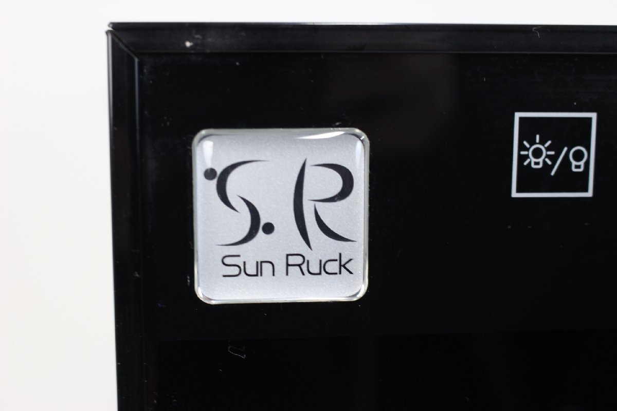 サンルック SunRuck ワインセラー ノンフロン 電子式 ワインクーラー SR-W208K ブラック 8本収納 ワイン庫 小型 家庭用 スリムサイズ