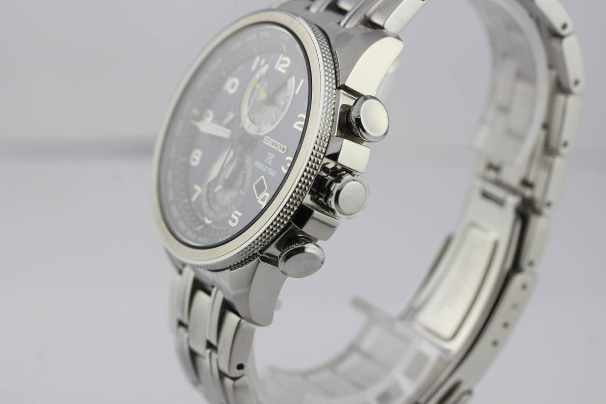クリスマス特集2022 SEIKO セイコー 良品 V195-0AD0 メンズ ソーラー