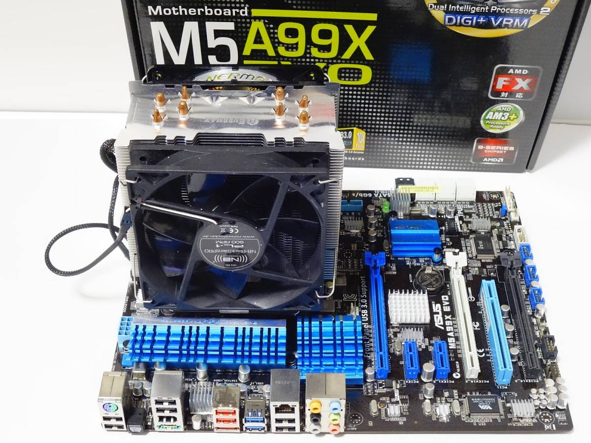 [AM3+] ASUS M5A99X EVO + AMD FX8350 + 16GBメモリ + クーラー