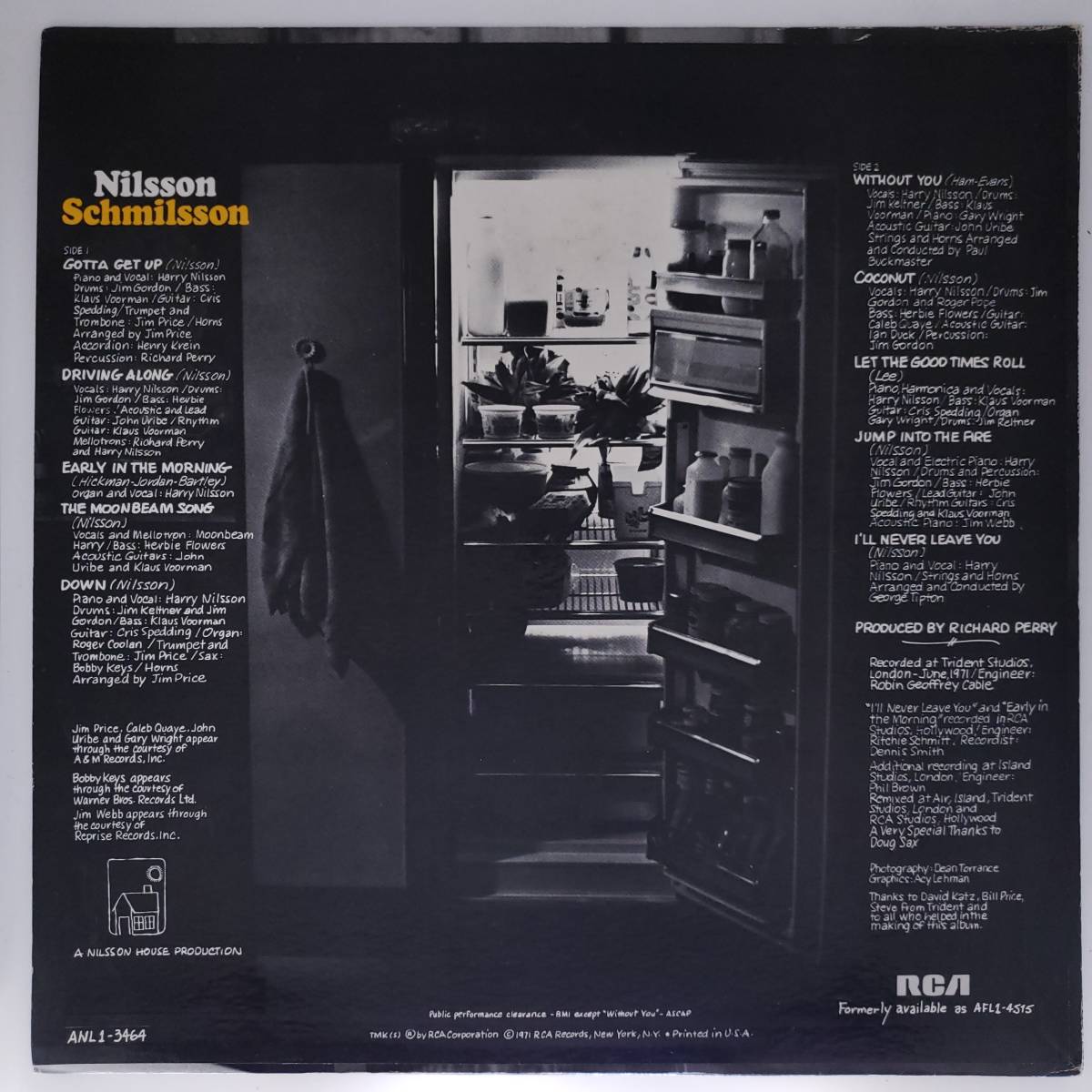 良盤屋◆LP◆US 輸入盤　ニルソン/ニルソン・シュミルソン　 Nilsson/Nilsson Schmilsson/1979◆Rock & Roll　◆P-4450　まとめて480_画像2