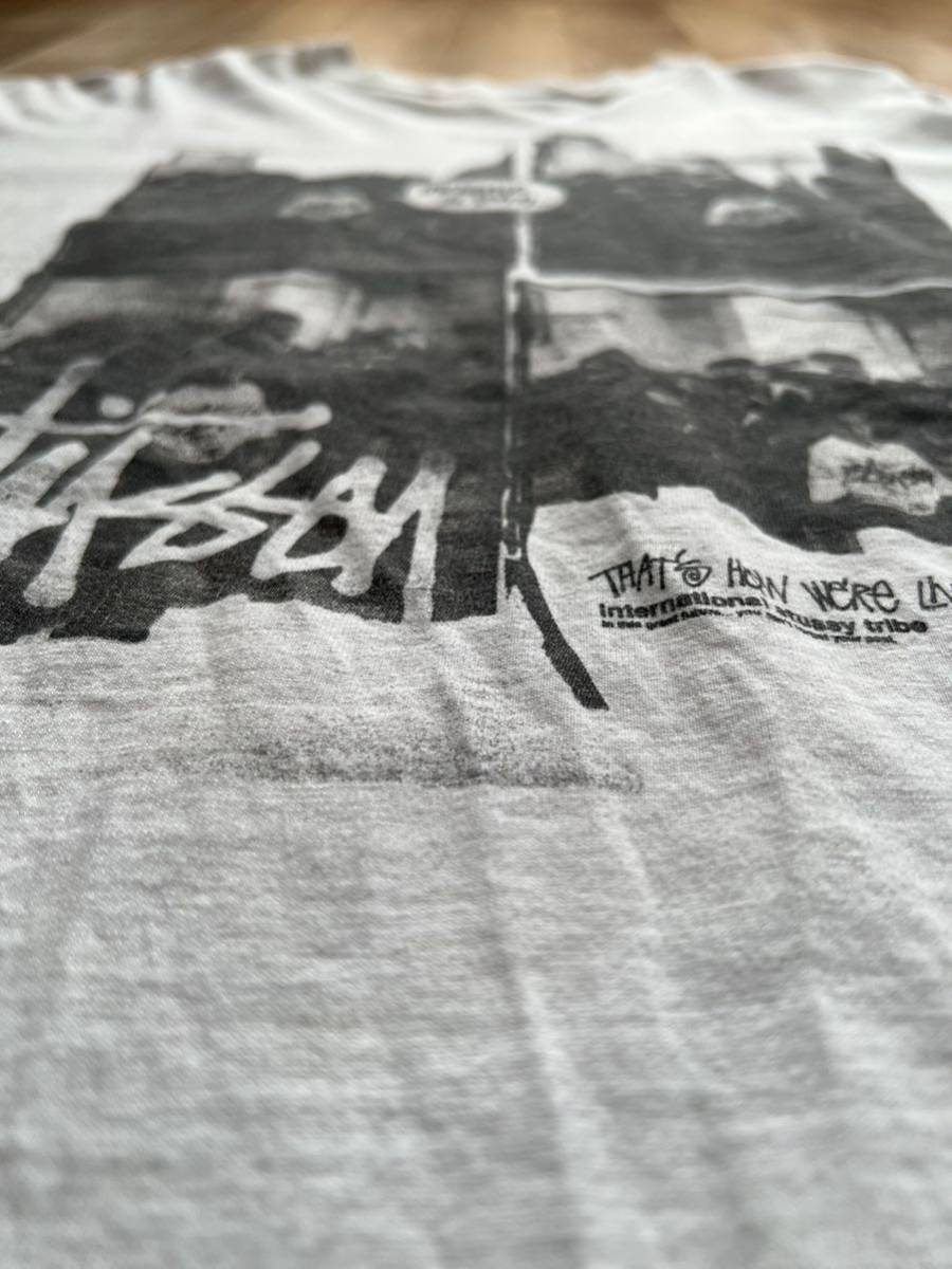 90\'s STUSSY Stussy INCREASE THE PEACE длинный рукав размер M long T / THAT\'S HOW WE\'RE LIVIN\'