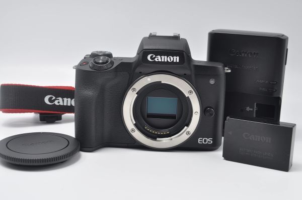 【新品級の極上美品/動作◎】ショット数6000以下 Canon ミラーレス一眼カメラ EOS Kiss M2 ボディー ブラック KISSM2BK-BODY