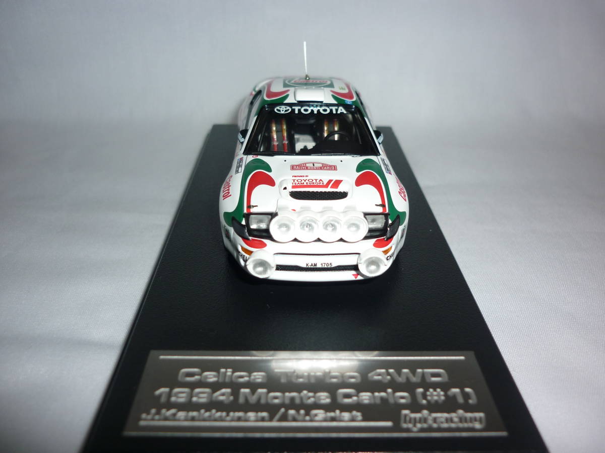 hpi・racing 1：43 Toyota Celica Turbo 4WD (#1) 1994 Monte Carlo トヨタ セリカ ターボ モンテカルロの画像3