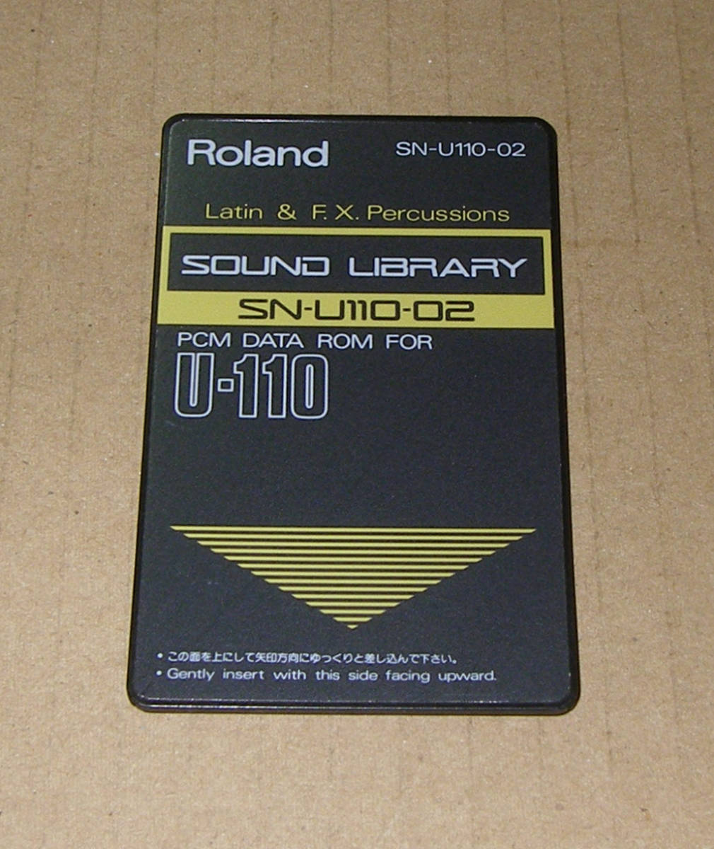 *Roland SOUND LIBRARY SN-U110-02 LATIN & F.X. PERCUSSIONS*OK!!*MADE in JAPAN*