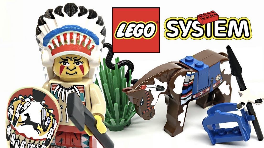 廃番品 未開封 1997年発売 LEGO レゴ SYSTEM 6709 インディアンの酋長 WESTERN インディアン ウェスタン 馬 イーグルアイ フィギュア_画像7