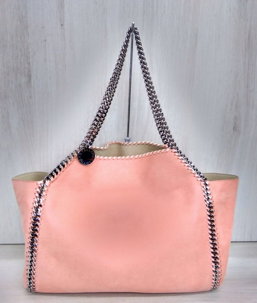 【STELLA McCARTNEY】ステラ・マッカートニー REVERSIBLE FALABELLA リバーシブル ファラベラ ショルダーバッグ ピンク 512064_画像1