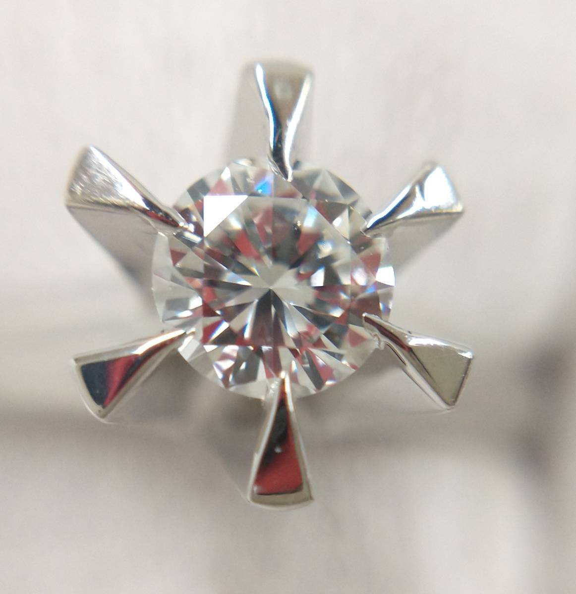 【研磨済】Pt900　ダイヤ0.224ct　7号　4.0g　プラチナ　一粒ダイヤモンド　リング　指輪
