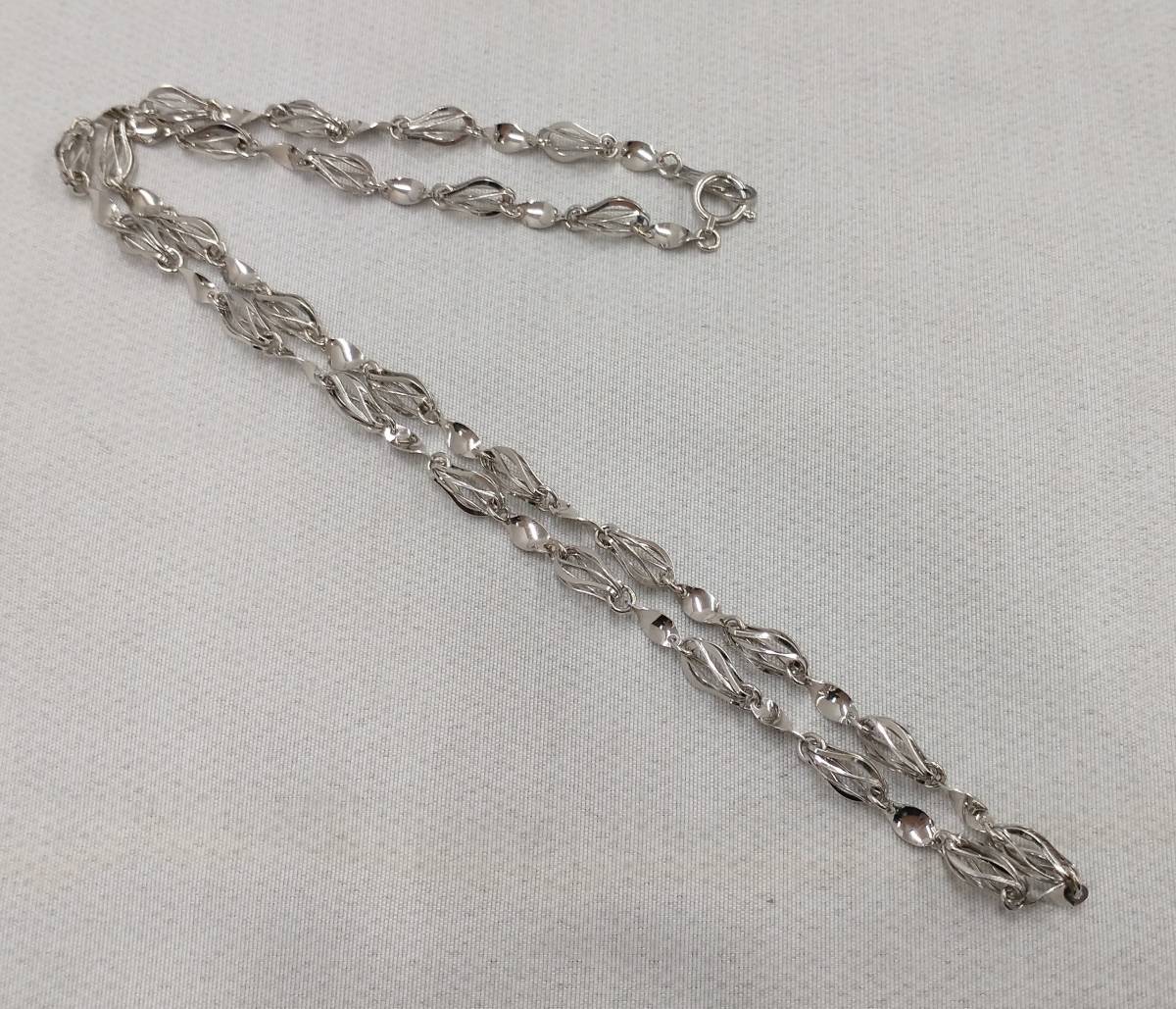 Pt850 40cm 8.1g プラチナ ネックレス デザインネックレス