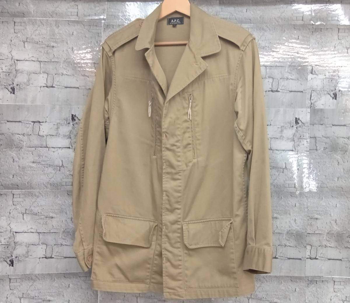 A.P.C. アー・ペー・セー FRENCH ARMY F2 JACKET フランス軍タイプ ミリタリージャケット サイズ1 カーキ 店舗受取可